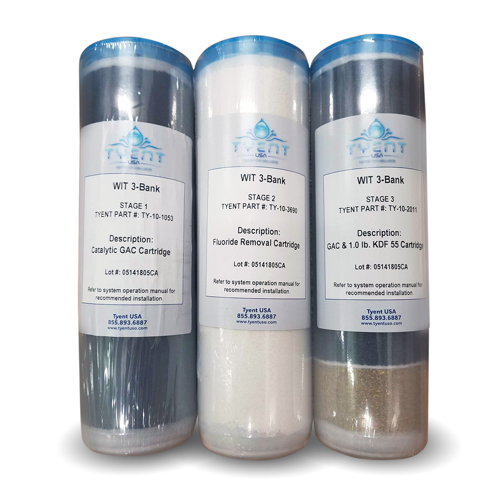 3-Bank Fluoride Filter Replacement Filters