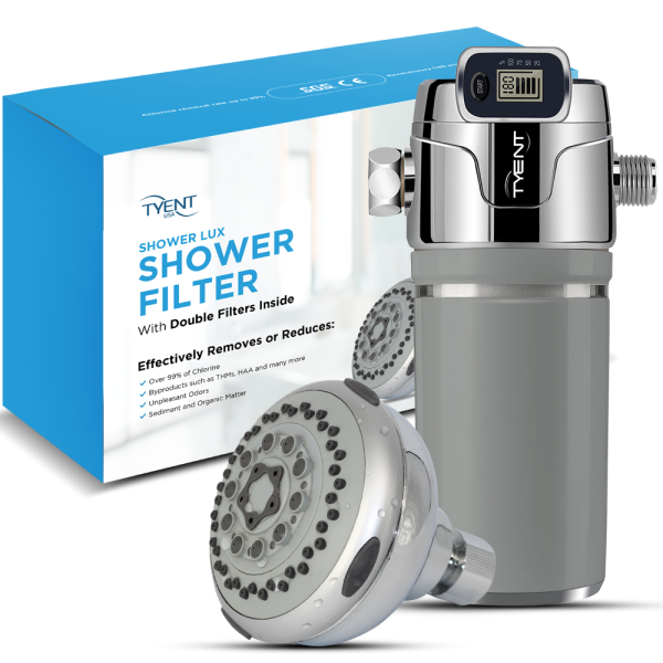 Tyent Shower Lux - Chrome & Gray w/ Massage Head